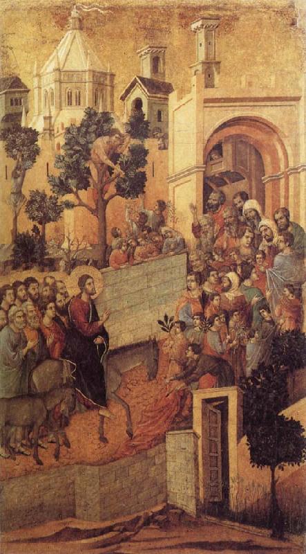 Duccio di Buoninsegna Christ Entering Jerusalem china oil painting image